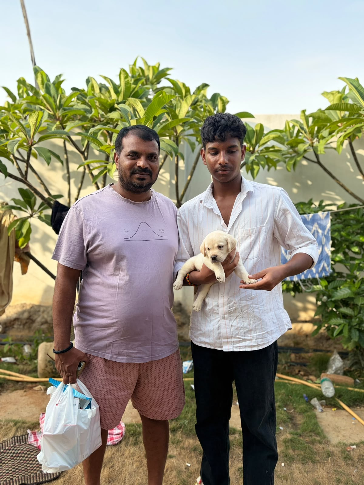 Client with dog